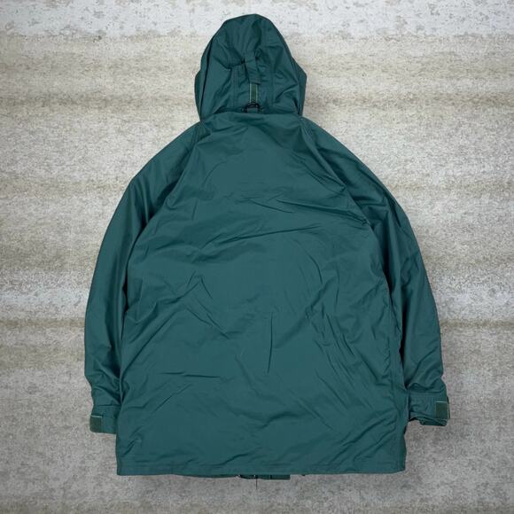 Vintage Pro Rainer Windbreaker Jacket Forest Green Nylon Full Zip Mesh Lined 90s - Picture 2 of 3